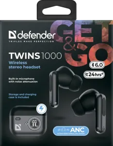 Defender - Drahtloses Headset Twins 1000