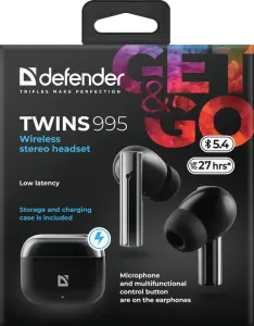 Defender - Drahtloses Headset Twins 995