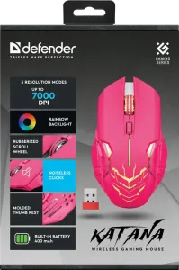 Defender - Kabellose Spielmaus Katana GM-511