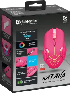 Defender - Kabellose Spielmaus Katana GM-511