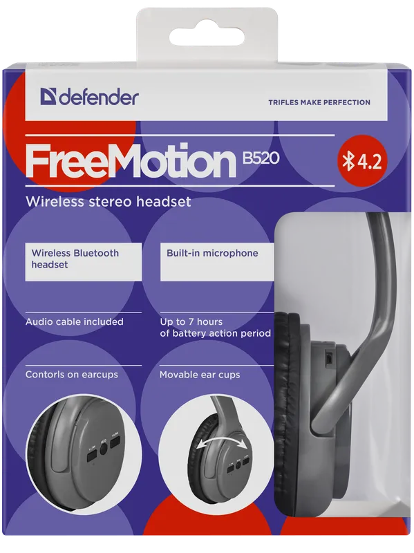 Defender - Drahtloses Headset FreeMotion B520