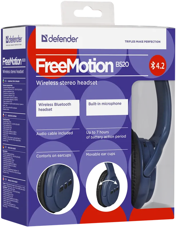 Defender - Drahtloses Headset FreeMotion B520