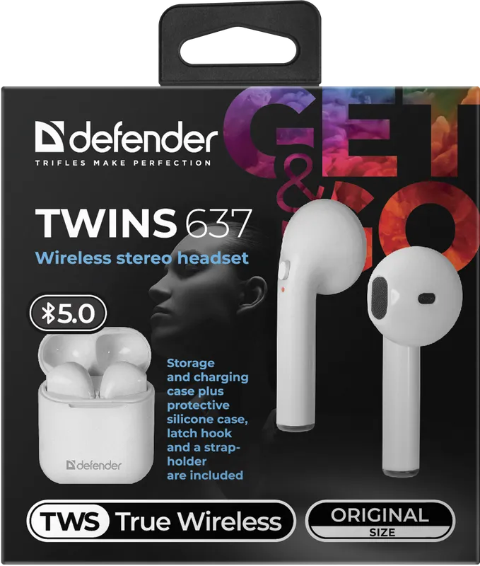 Defender - Drahtloses Headset Twins 637