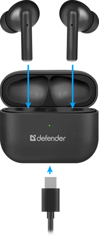 Defender - Drahtloses Headset Twins 907