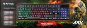 Defender - Kabelgebundene Spieltastatur Arx GK-196L