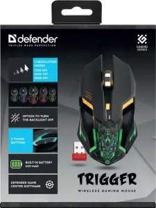 Defender - Kabellose Spielmaus Trigger GM-934