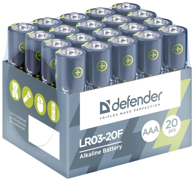 Defender - Alkali-Batterie LR03-20F