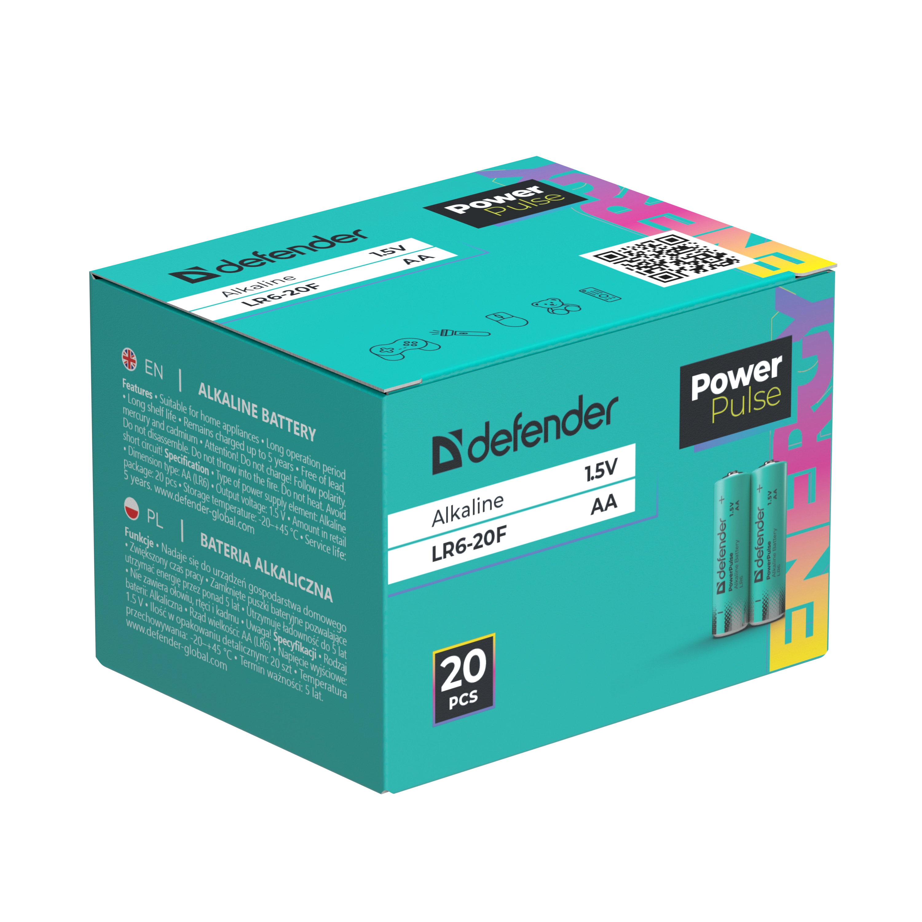 Defender - Alkali-Batterie LR6-20F